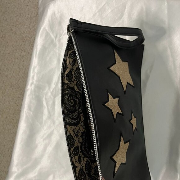 ⭐️ Carlos Santana black and gold large wristlet/ clutch - Picture 6 of 9